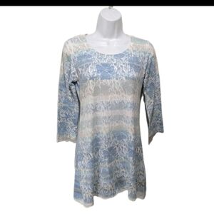 Whimsy Rose Butter Knit Tunic Top S Artsy Whimsical Bohemian #7700